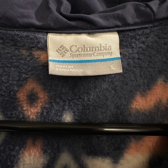 Columbia Quarter Zip patterned fleece sweatshirt - Picture 6 of 6